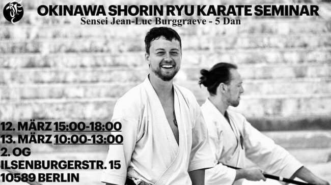 Karate Seminar mit Sensei Jean-Luc Burrggraeve 5. Dan Karate Seminar im Roc4 in Berlink mit mit Sensei Jean-Luc Burrggraeve 5. Dan